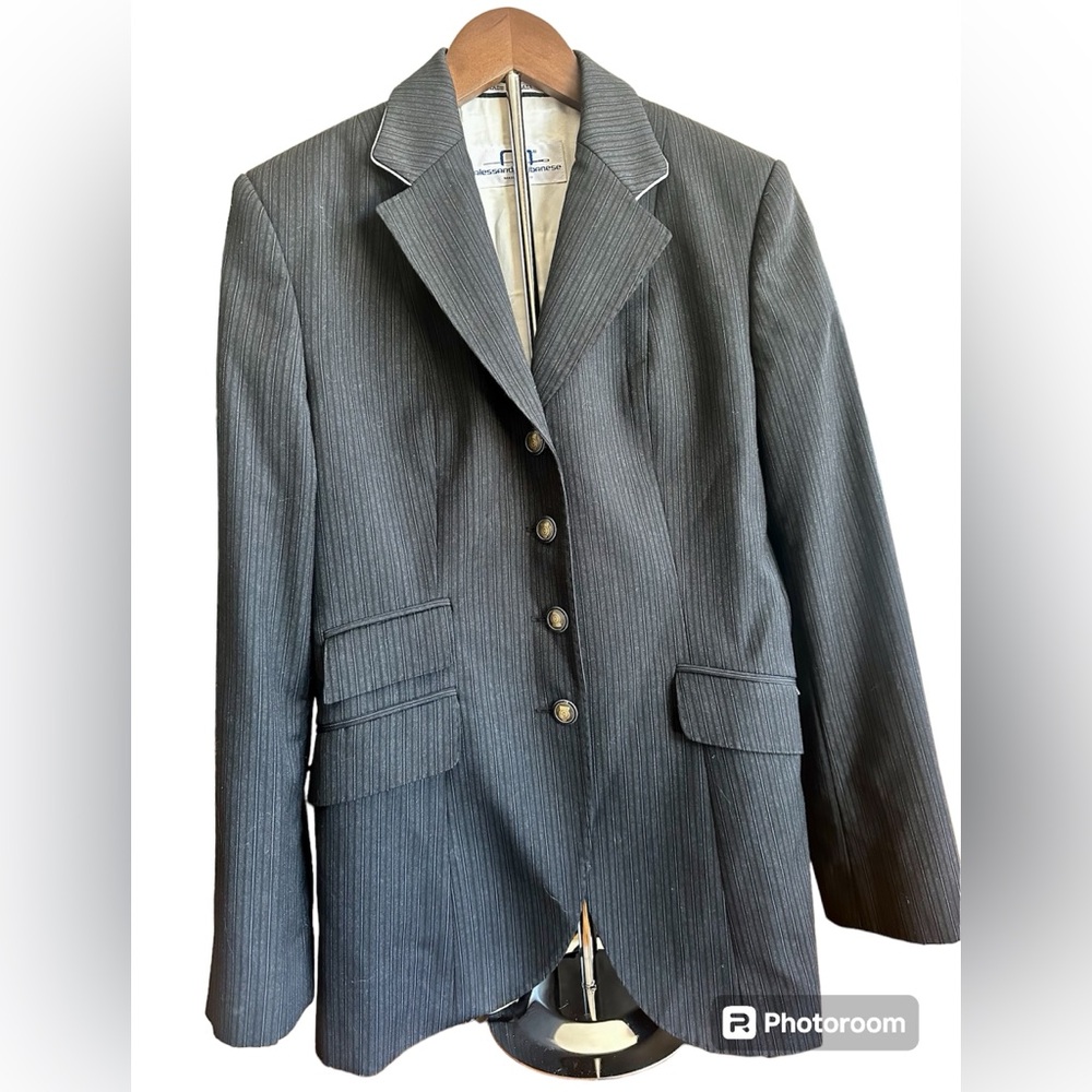 Wool Equestrian Alessandro Albanese Competition / Show Jacket Made in Italy